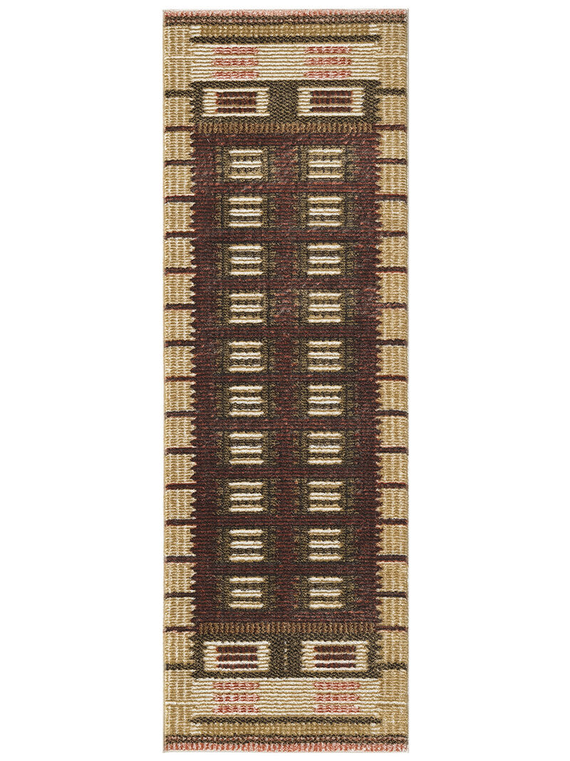 Nordic NRC16 Rust 2' x 6' Rug image number 0