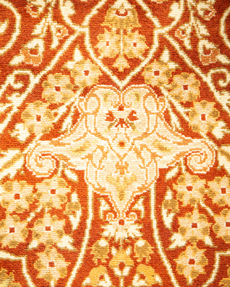 Mogul, One-of-a-Kind Hand-Knotted Area Rug  - Orange, 4' 1" x 6' 1" image number 3