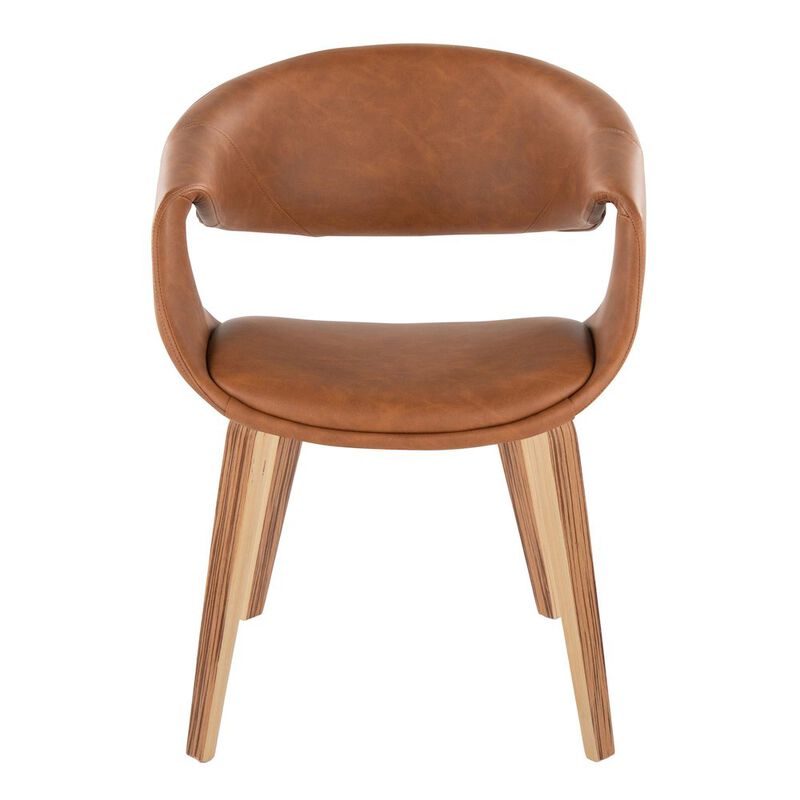 LumiSource Curvo Upholstered Chair - Set of 2