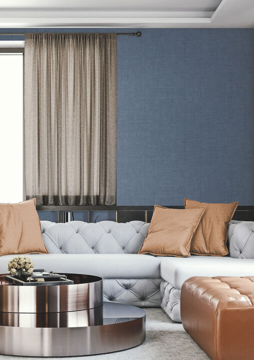 Gunny Sack Texture Blue Wallpaper