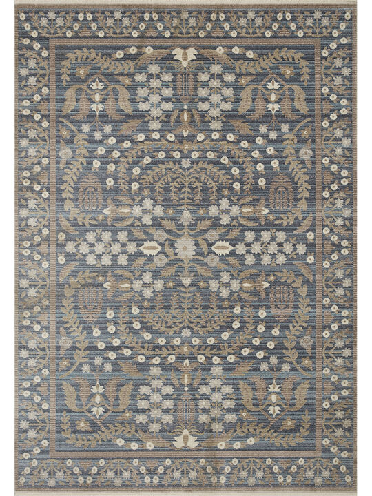 Holland HLD04 Navy 5'3" x 7'9" Rug by Rifle Paper Co.