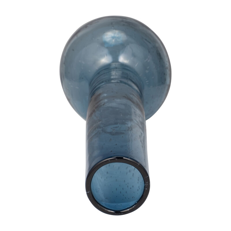 Glass, 20" Vase Blue image number 5