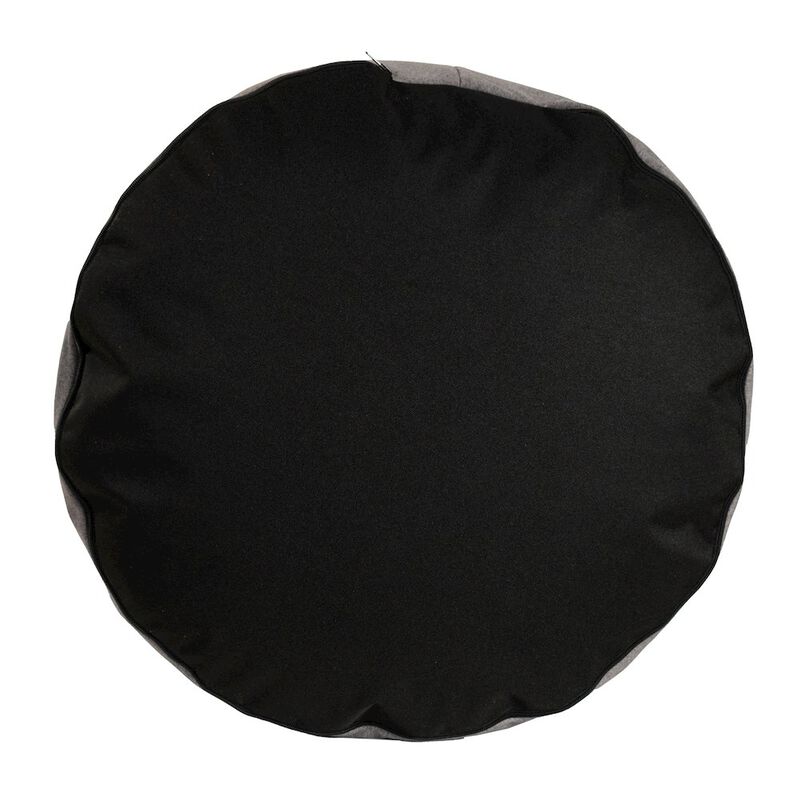 Howard Elliott Qiviut Gray Foot Pouf image number 2