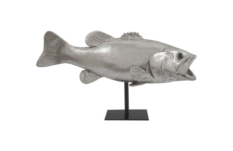 Large Mouth Bass Fish Sculpture