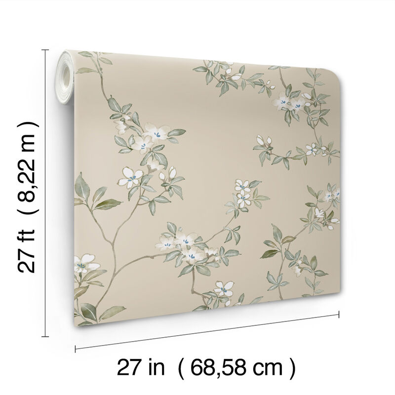 April Blossom Taupe Wallpaper image number 2