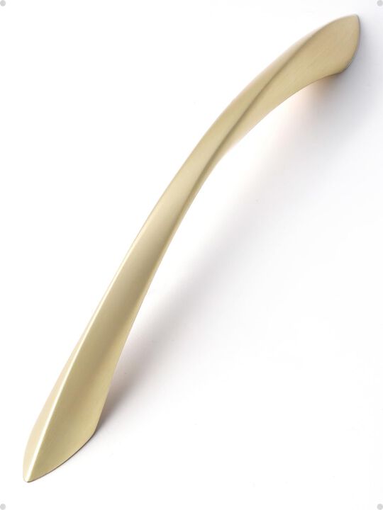 JIASENBAO Brushed Gold Cabinet Pulls 6.3 Inch Arch Twisted Brass Handles Drawer Kitchen Cupboard Bathroom Dresser Cabinet Hardwa