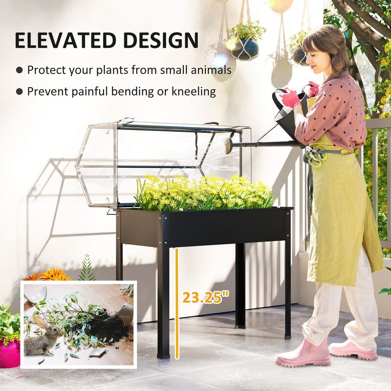 Hivvago Elevated Vegetable Planter with Drainage Hole image number 4