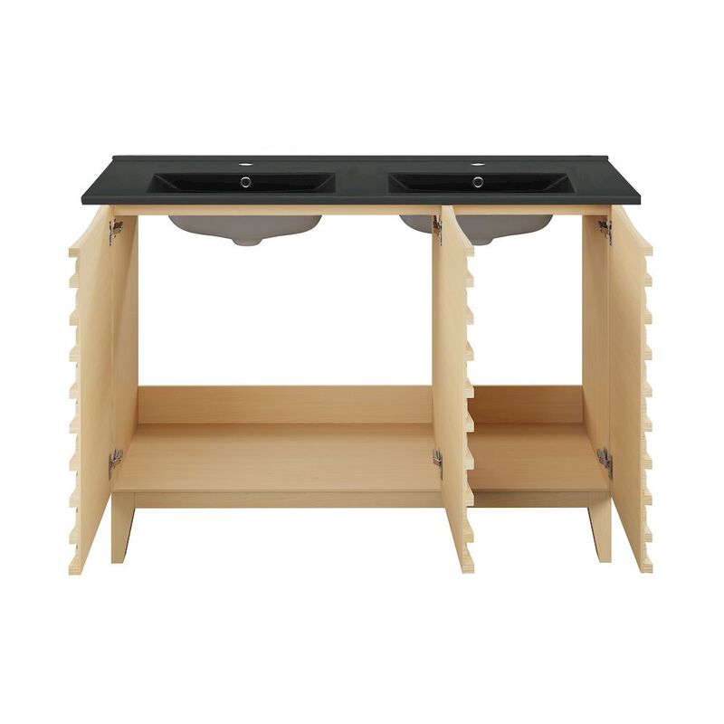 Cascade 48 in. Bathroom Vanity with 3-Hole Ceramic Sink Top image number 4
