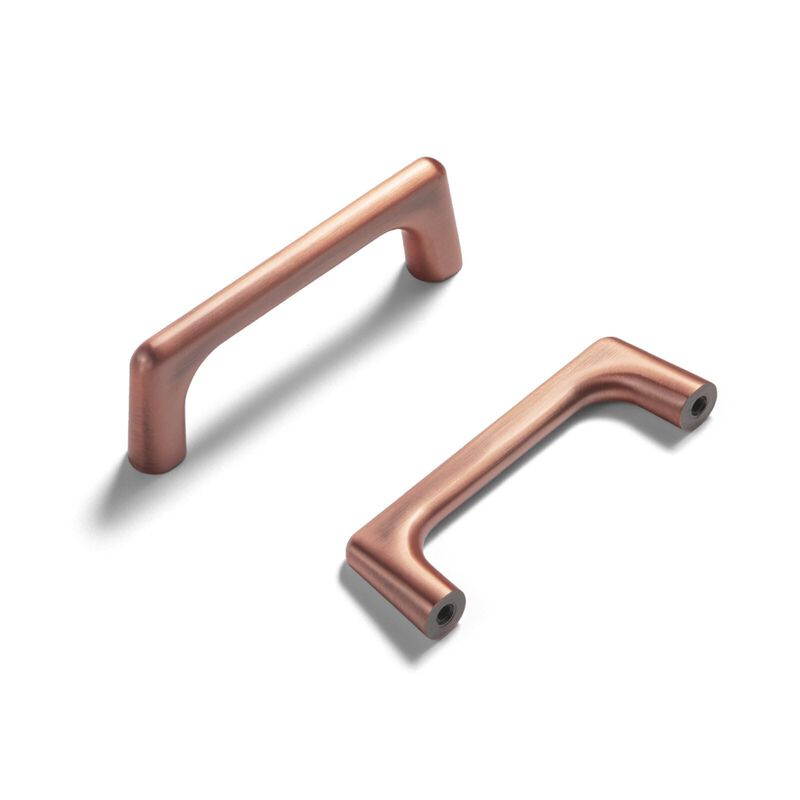 Goo-Ki Brushed Copper Cabinet Pulls with 3''Hole Centers, Zinc Alloy Cabinet Handles for Dresser,Wardrobe,Cupboard- 6 Pack