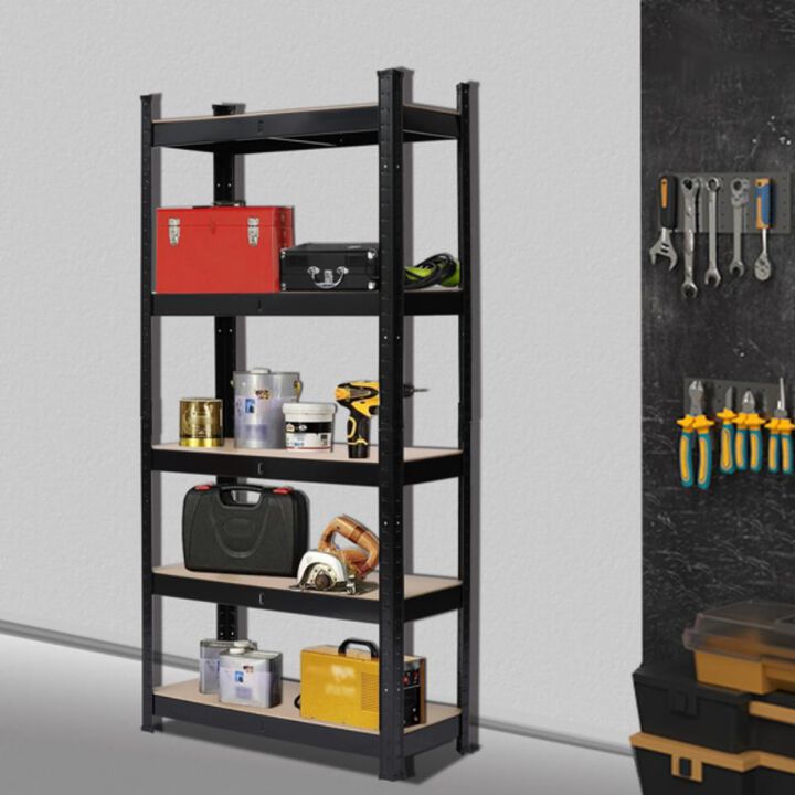 5-Tier Storage Rack for Heavy-Duty Organization in Home, Garage & Office