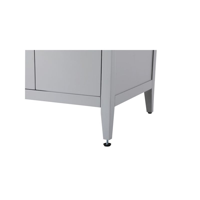 Elegant Kitchen and Bath 60 Inch Double Bathroom Vanity In Grey