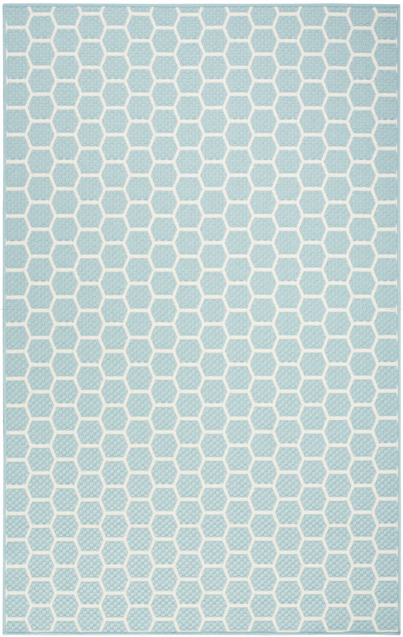 HomeRoots Geometric Indoor Outdoor Area Rug image number 0