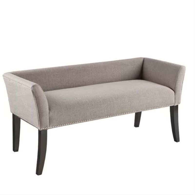Modern Mid-Century Upholstered Accent Bench for Bedroom or Entryway