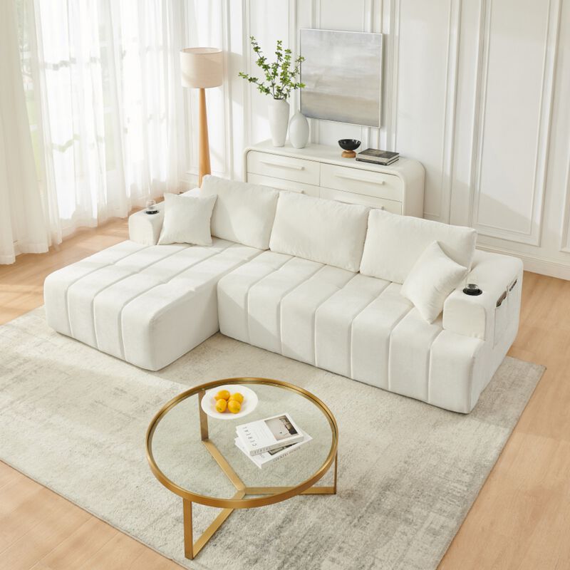 Jigipt L-Shaped Sectional Sofa image number 1