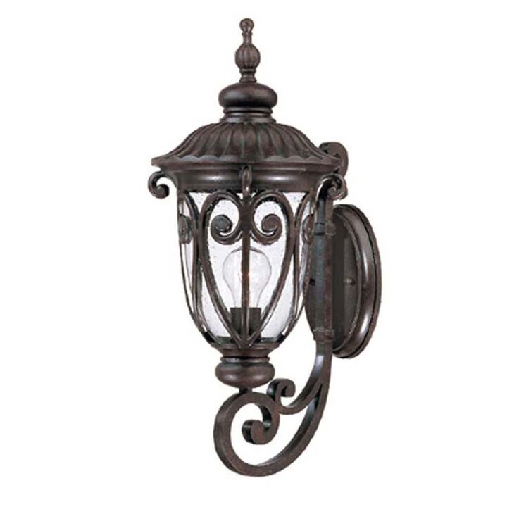 Hivvago Naples 1-Light Marbelized Mahogany Wall Light