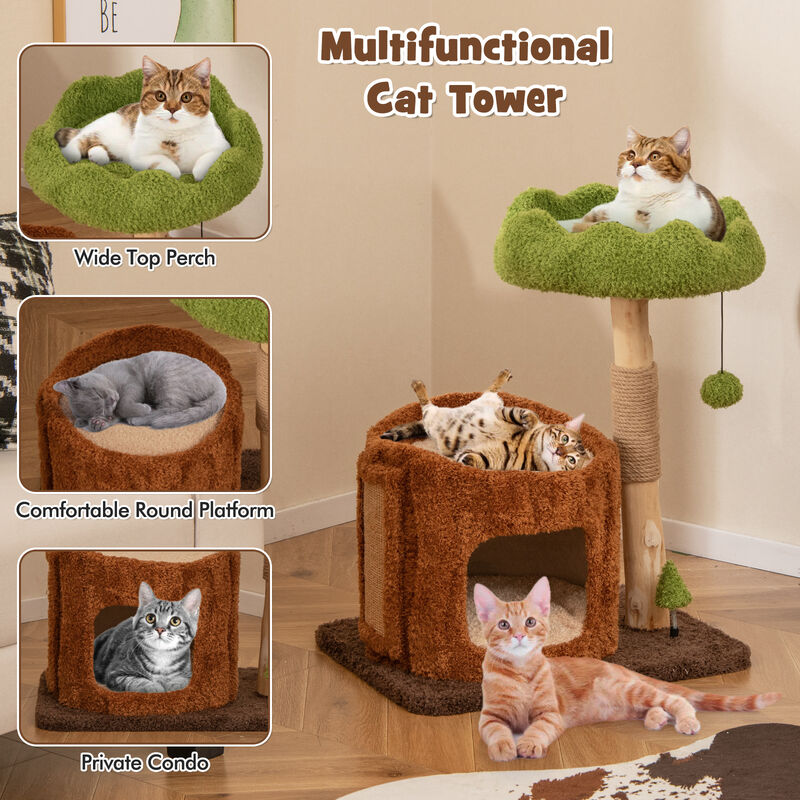 Multifunctional Cat Tower &ndash; Scratching Posts, Perch & Activity Platforms