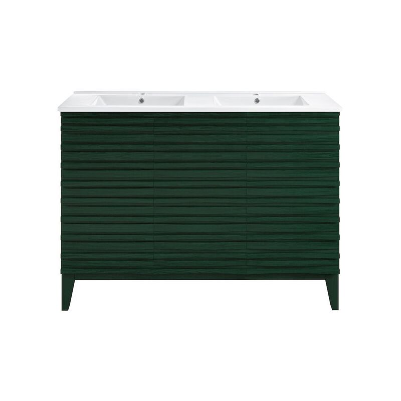 Cascade 48 in. Bathroom Vanity with 3-Hole Ceramic Sink Top image number 0