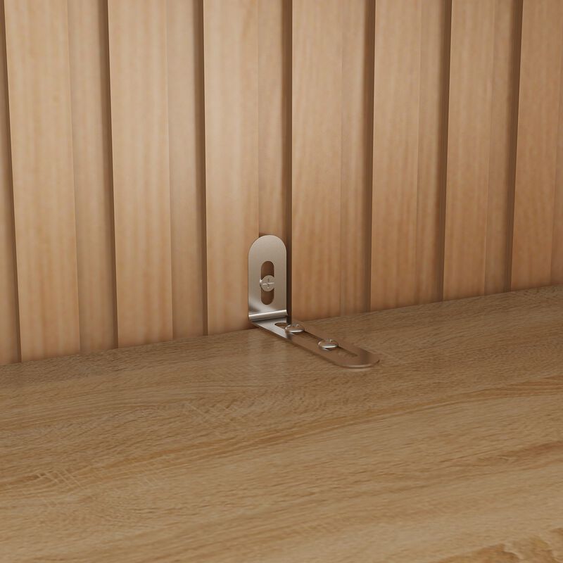 35.4 in. Wide Bright Wood Grain 7-Shelves Accent Bookcase, Open Back Bookshelf, Corner Bookcase (82 in. H x 23.6 in. D)