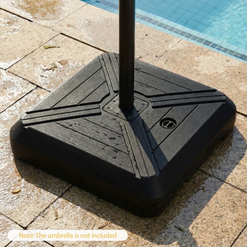 Cantilever Offset Umbrella Base with Wheels for Backyard Poolside image number 1