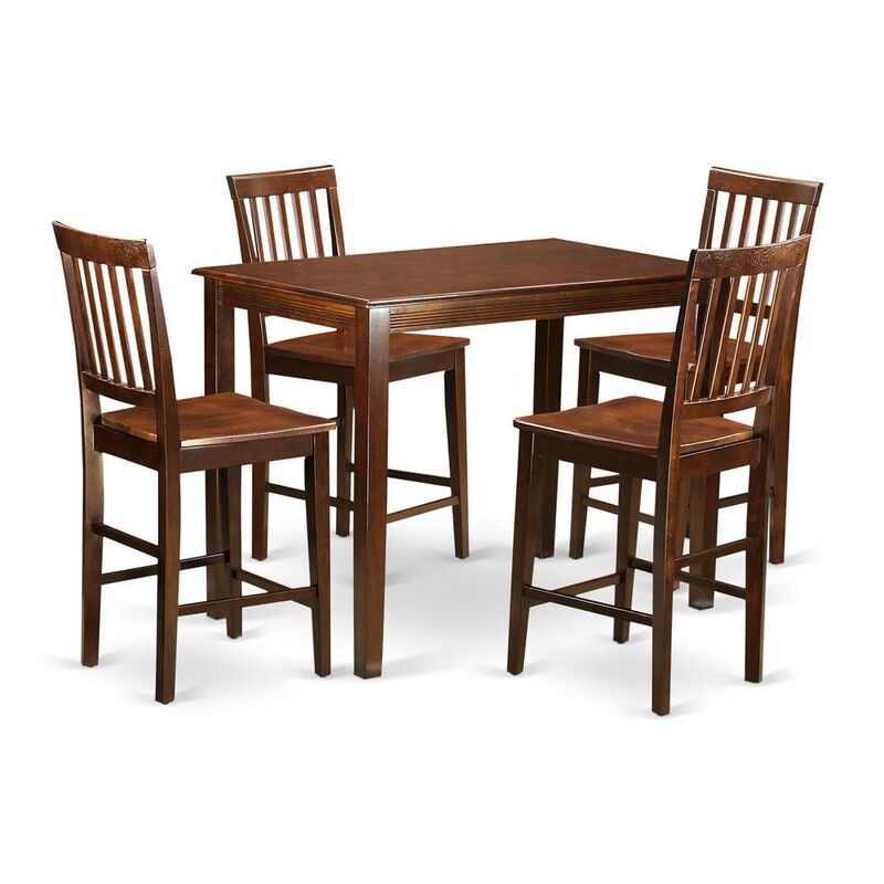 5 Pc Dining counter height set-pub Table and 4 Dining Chairs.