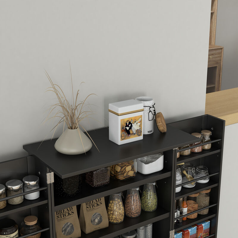 Hivvago Freestanding Kitchen Storage Cabinet with 5-Tier Shelving image number 7