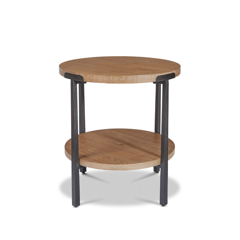 Millwork Brown Round End Table
