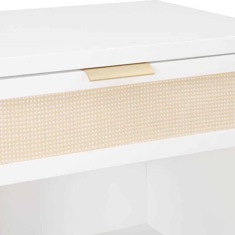 Comfort Pointe Bayport Cane 1 Drawer Nightstand