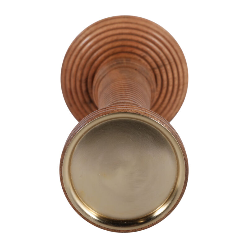 13x6" Ribbed Mango Wood Pillar image number 4