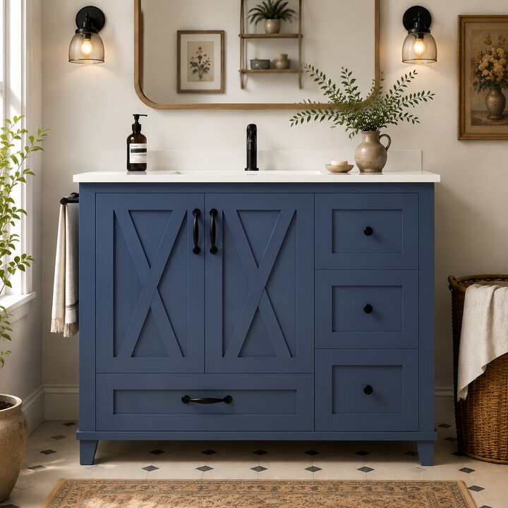 Zibpop 36 Inch Bathroom Vanity with Sink