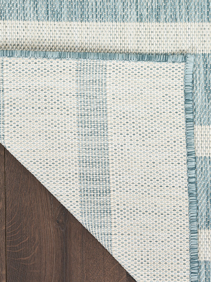 Positano POS03 Aqua/Ivory 2'2" x 10' Rug image number 1