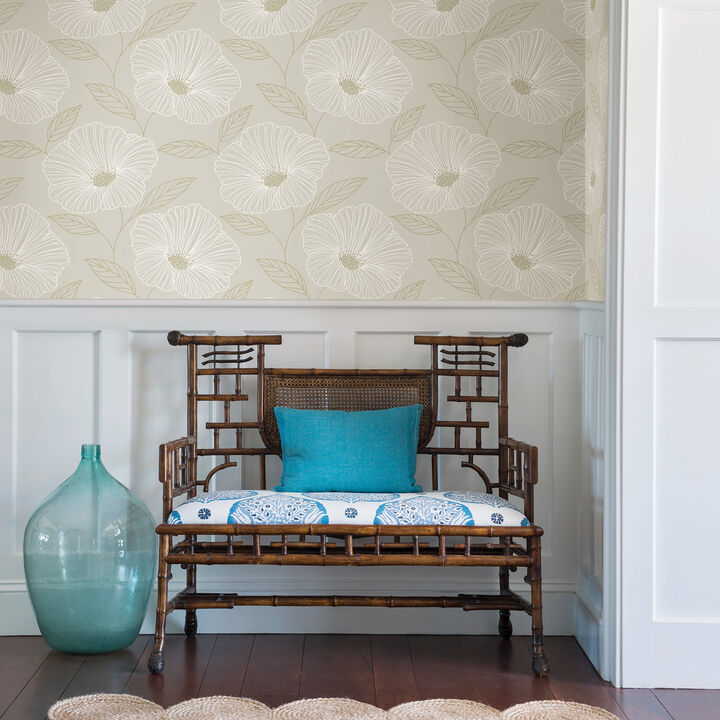 Mythic Dove Floral Wallpaper