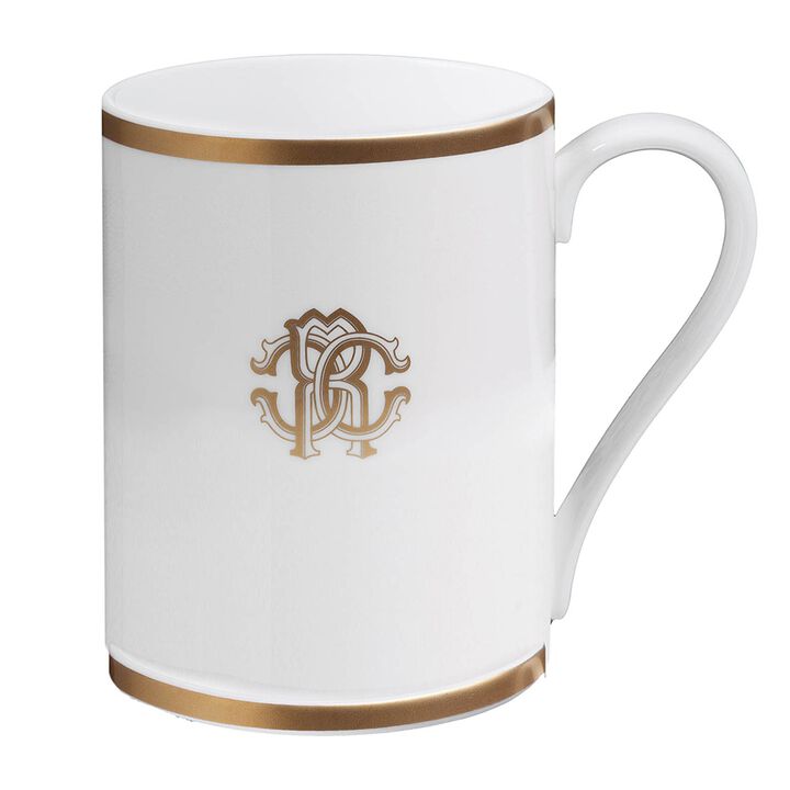 Mug Cup SILK in Luxury Box Gold diam. 2.5", H 3.3", cap. 12.5 oz