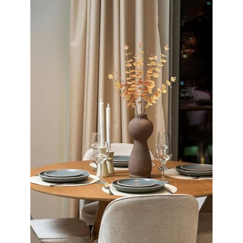 Orange Artificial Eucalyptus Flower Stems Vase Filler Fall image number 3