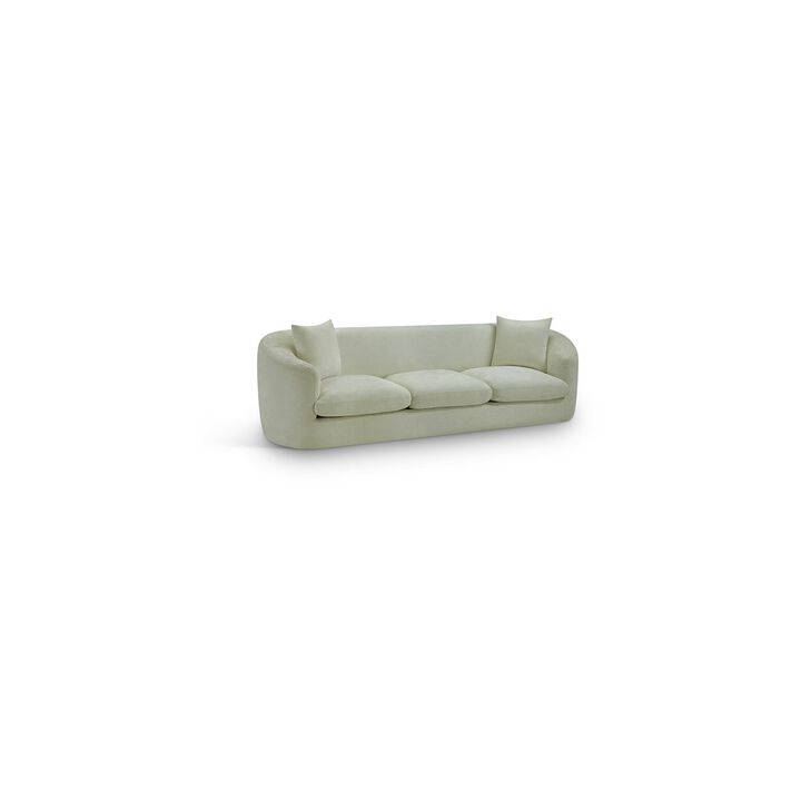 Meridian Furniture Penelope Mint Chenille Fabric Sofa