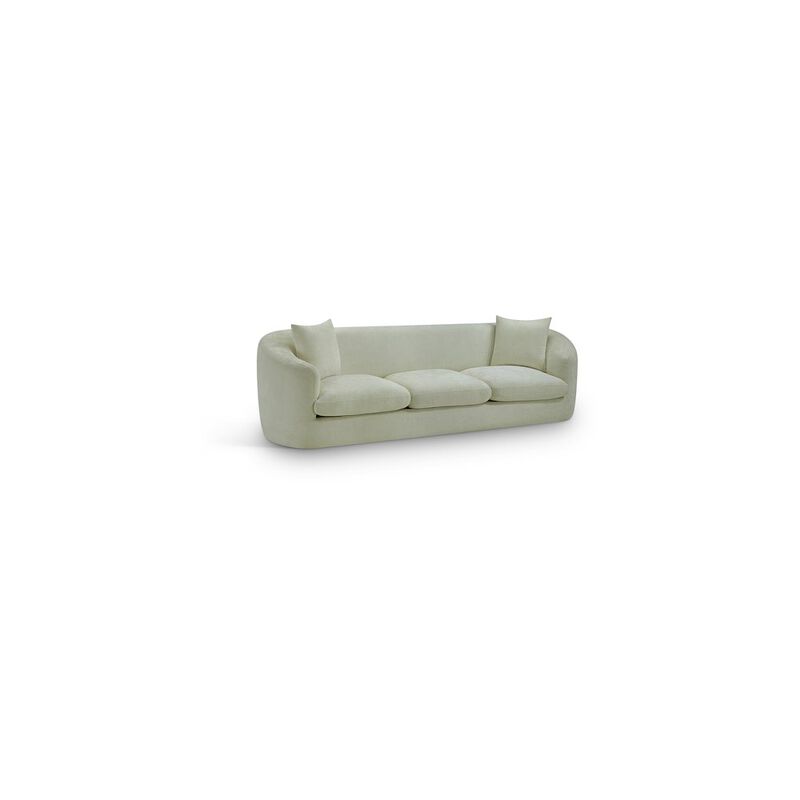 Meridian Furniture Penelope Mint Chenille Fabric Sofa