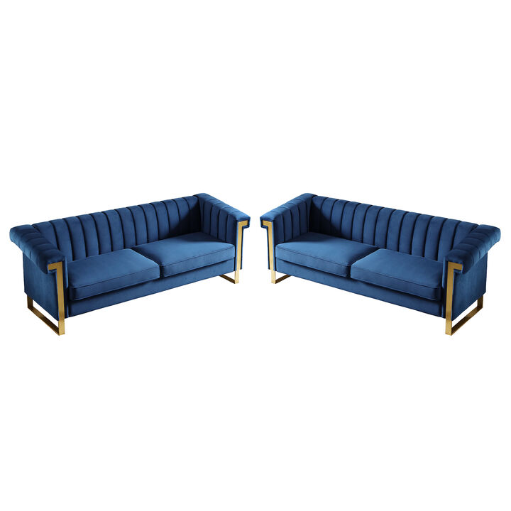 Satwud Luxury Velvet Sofa Set