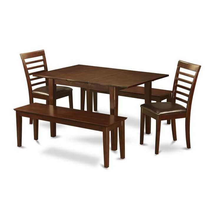 5 Pc dinette set-small Dining Tables and 2 Dining Chairs and 2 Benches