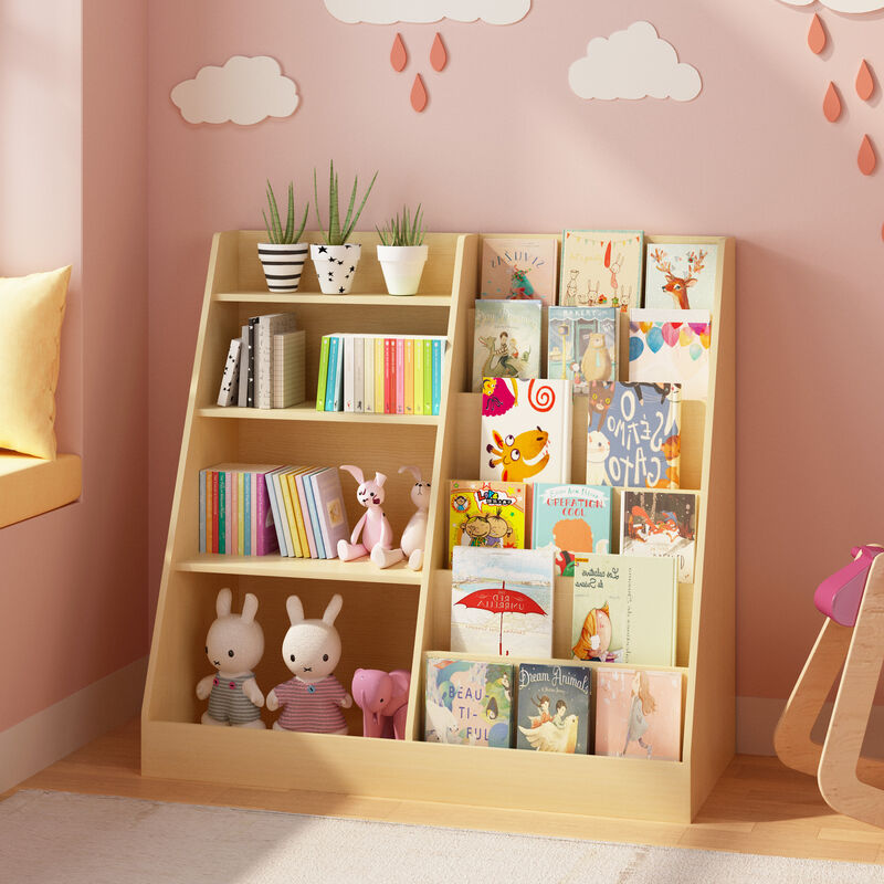 Lizud Wooden Kids Book Shelf image number 1
