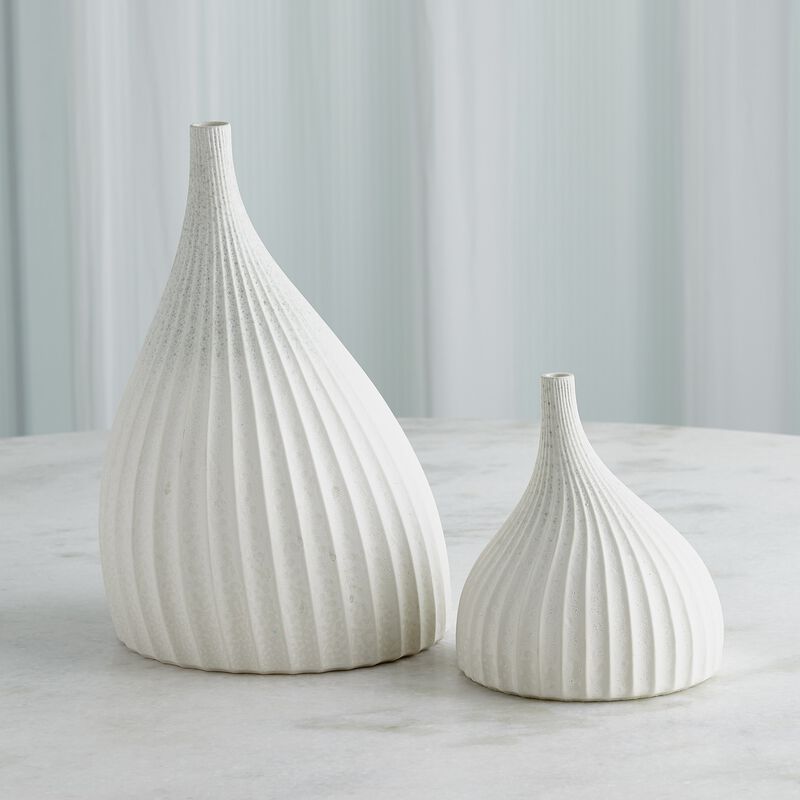 Dewdrop Vase-White Small