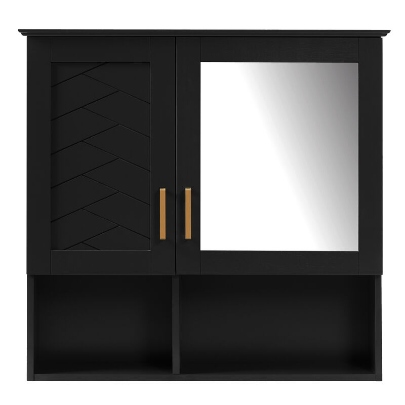 ELEMENT ACE Versatile Wall Mounted Medicine Cabinet with Adjustable Shelves and Soft Close Doors for Modern Bathroom Storage Solutions image number 0
