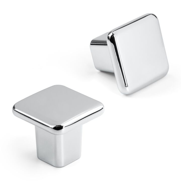 Hestia Hardware 10 Pack Modern Curved Edge Square Drawer Knobs