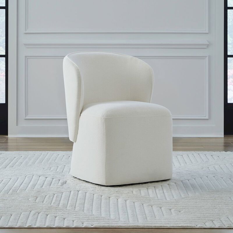 Liberty Furniture Accent Dining Chair with Castors - Rounded Arm - Wicker Upholstry image number 9