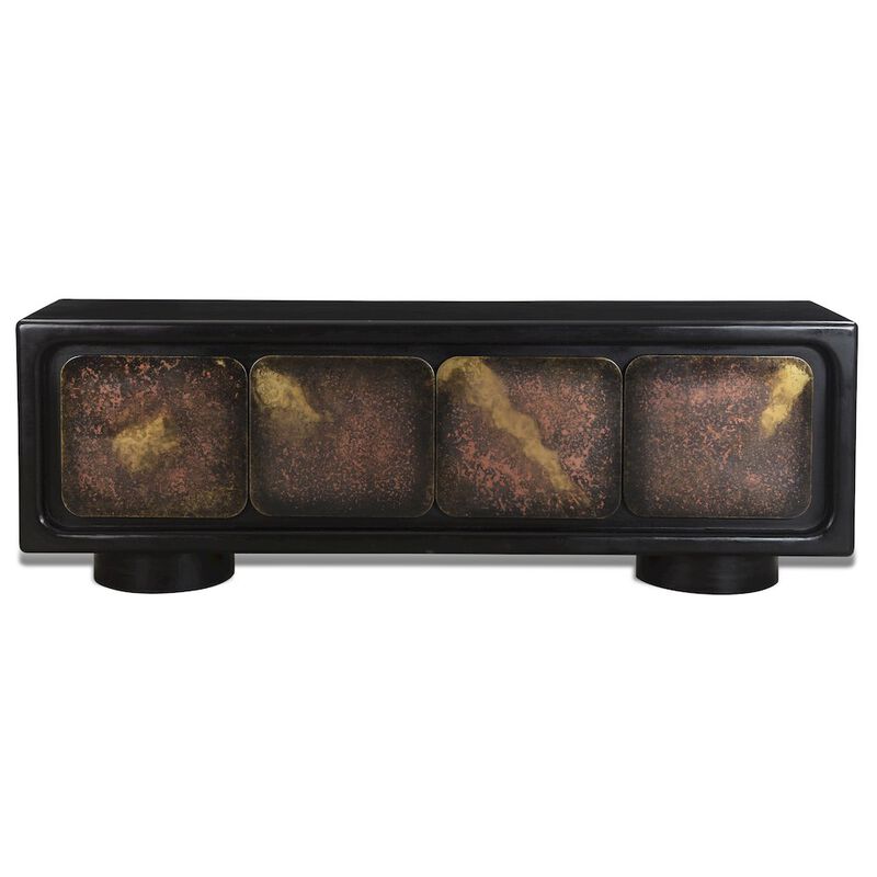 Balthazar 4-Door Sideboard in Multi-color Toned Iron