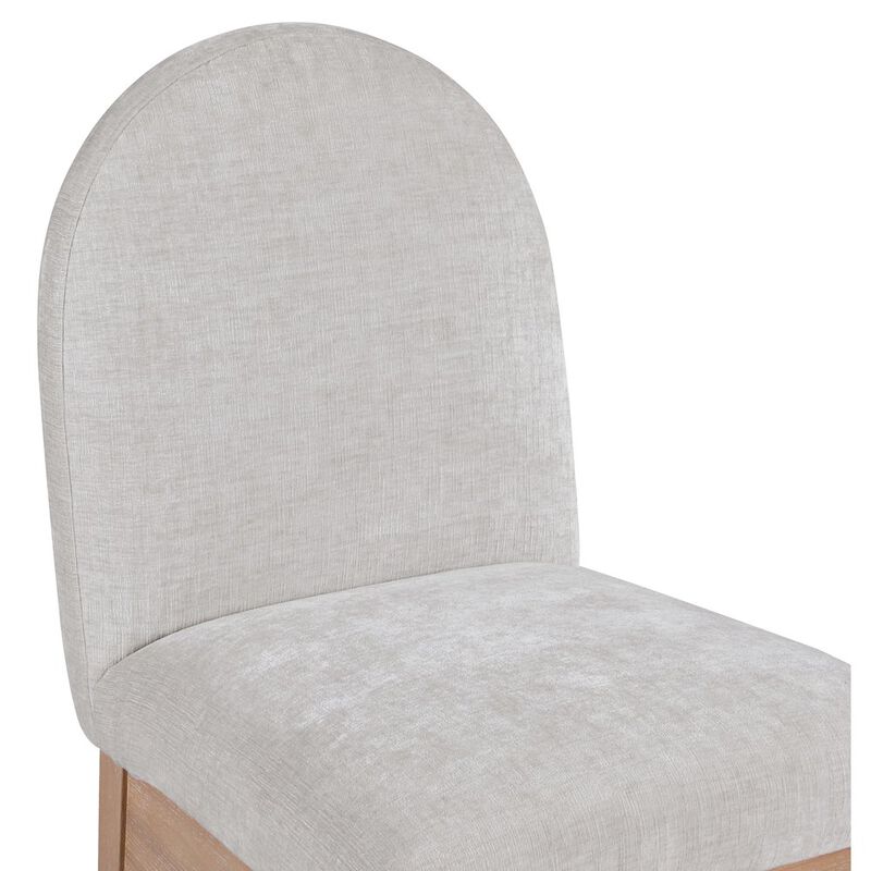 Meridian Furniture Waldorf Grey Chenille Fabric Dining Chair
