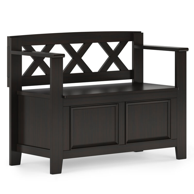 Simpli Home Amherst Small Entryway Storage Bench image number 0