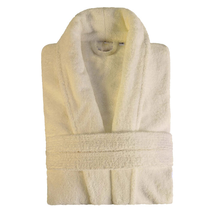 Soft Classic Men&rsquo;s Bathrobe in Turkish Cotton with Adjustable Waist Belt