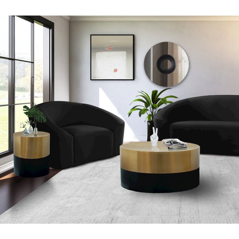 Meridian Furniture Sun Black / Gold End Table