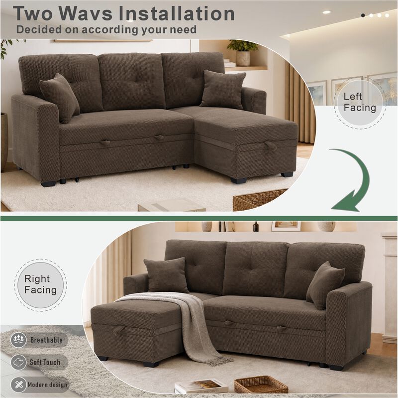 Ludfob Storage Sleeper Sofa image number 2
