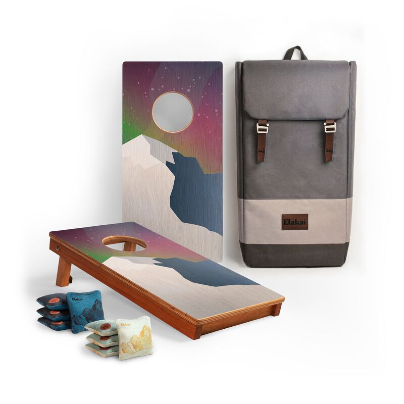 1ft x 2ft Graphic Wood Travel Cornhole Set | National Parks Inspired Collection image number 0