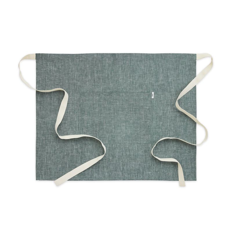 Solino Home 100% Pure Linen Bistro Apron - Kitchen Linen image number 0